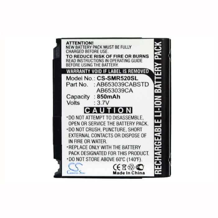 Battery For Samsung Sgh-t639, Sgh-a777, Magnet A257 3.7v, 850mah - 3.15wh Batteries for Electronics Cameron Sino Technology Limited (Suspended)