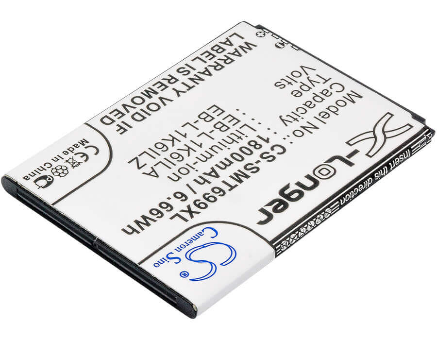 3.7V, Li-ion, 1800mAh, SmartPhone battery fits T-mobile, Verizon, Samsung, Eb-l1k6ila, Galaxy S Blaze Q, Relay 4g, 6.66Wh Mobile, SmartPhone Cameron Sino Technology Limited (Smartphone)