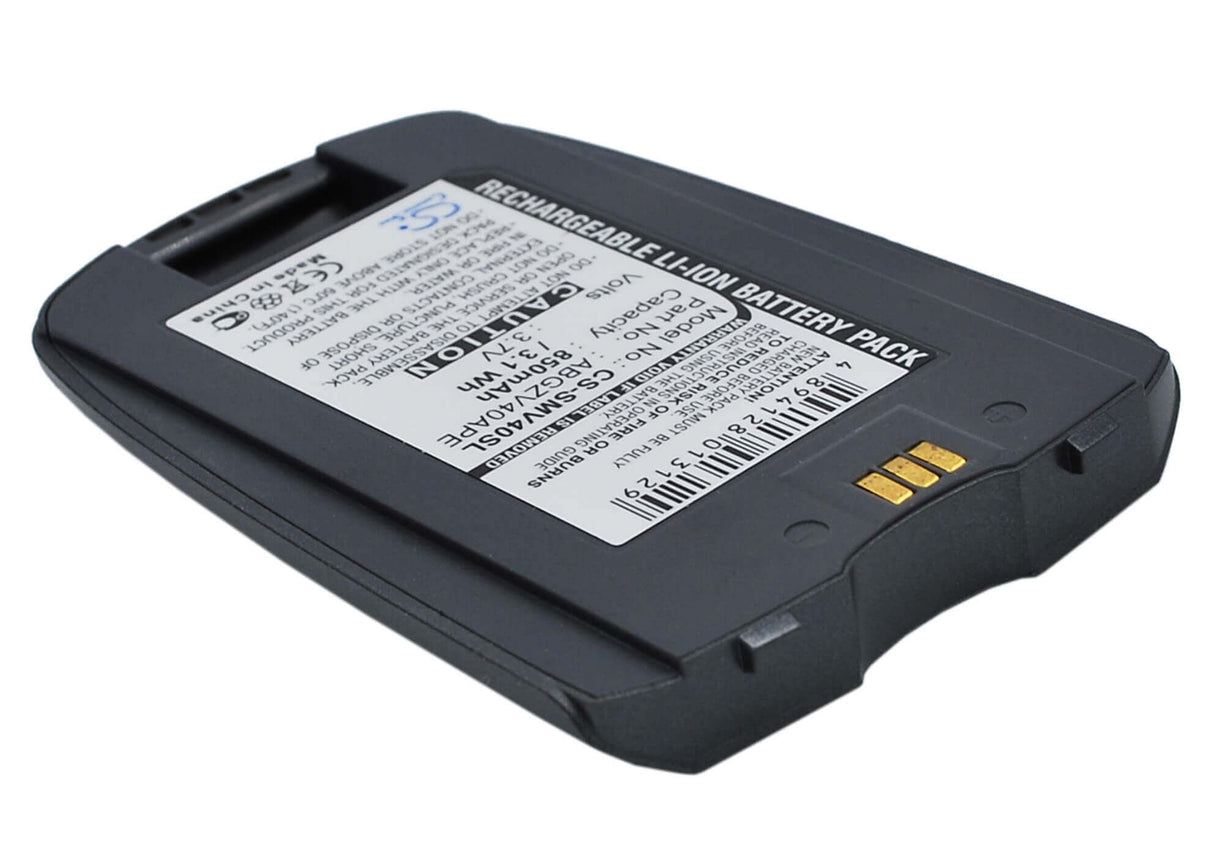 3.7V, Li-ion, 850mAh, SmartPhone battery fits Samsung, Abgzv40ape, Sgh-zv40, 3.15Wh Mobile, SmartPhone Cameron Sino Technology Limited (Suspended)