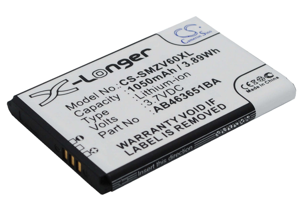 Battery For Samsung Sgh-zv60, Sgh-t739, Sgh-w559 3.7v, 1050mah - 3.89wh Batteries for Electronics Cameron Sino Technology Limited (Suspended)