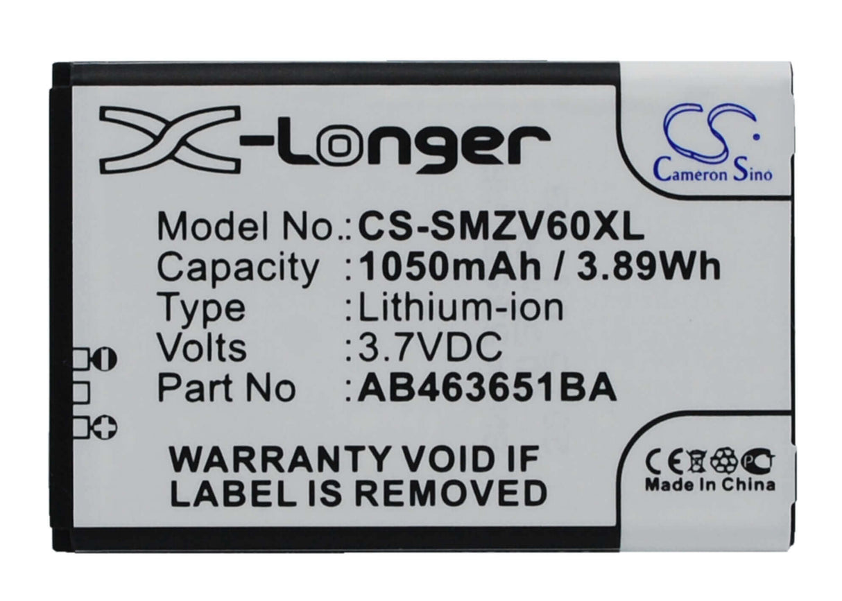 Battery For Samsung Sgh-zv60, Sgh-t739, Sgh-w559 3.7v, 1050mah - 3.89wh Batteries for Electronics Cameron Sino Technology Limited (Suspended)