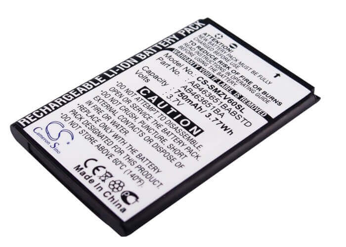 3.7V, Li-ion, 750mAh, SmartPhone battery fits Samsung, Ab463651ba, Rant R450, Sch-r560, 2.78Wh Mobile, SmartPhone Cameron Sino Technology Limited (Smartphone)