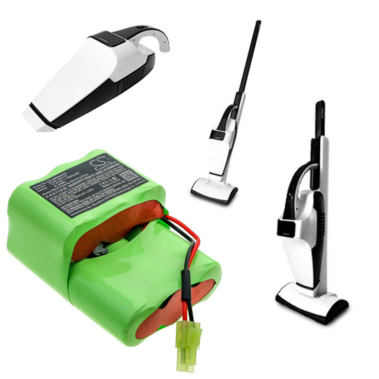 10.8V, Ni-MH, 2000mAh, Vacuum battery fits Samsung, Sh5051, Vch5050s1w, Vch5051s1s, 21.60Wh Vacuum Cameron Sino Technology Limited