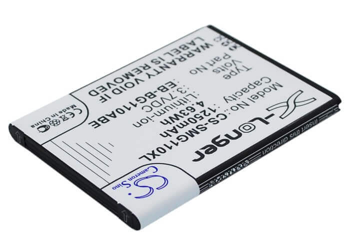 3.7V, Li-ion, 1250mAh, SmartPhone battery fits Samsung, Eb-bg110abe, Galaxy Pocket 2, Galaxy Pocket 2 Duos, 4.63Wh Mobile, SmartPhone Cameron Sino Technology Limited (Smartphone)