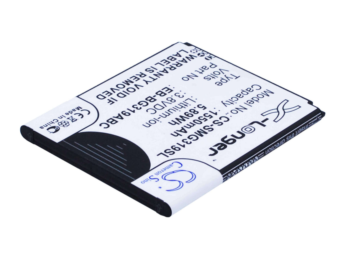 3,8V, Li-ion, 1550mAh, batterie de smartphone compatible avec Samsung, Eb-bg319abc, Galaxy Ace 4 Cdma, Galaxy Ace 4 Lte, 5,89Wh Mobile, SmartPhone Cameron Sino Technology Limited (Smartphone)
