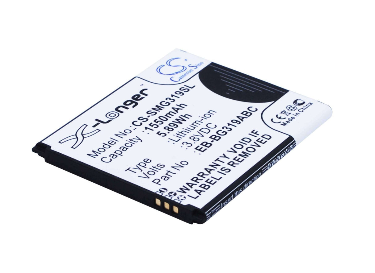 3,8V, Li-ion, 1550mAh, batterie de smartphone compatible avec Samsung, Eb-bg319abc, Galaxy Ace 4 Cdma, Galaxy Ace 4 Lte, 5,89Wh Mobile, SmartPhone Cameron Sino Technology Limited (Smartphone)