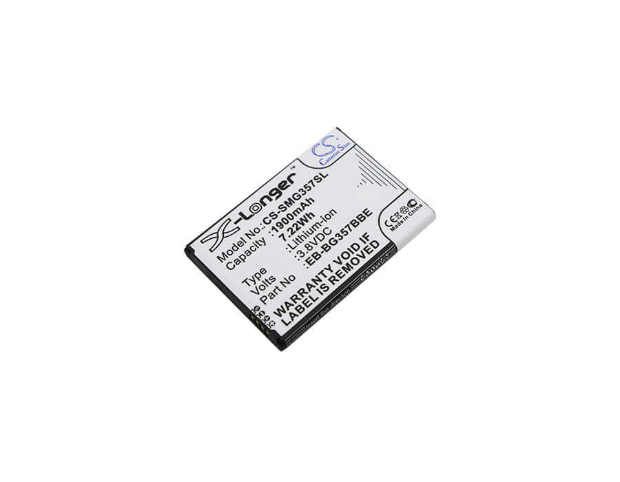 3.8V, Li-ion, 1900mAh, Batterie de smartphone compatible avec Samsung, (V2), Bg357bbu, Galaxy Ace 4 Lte, Galaxy Ace Style Lte, 7.22Wh Mobile, Smartphone Cameron Sino Technology Limited (Smartphone)
