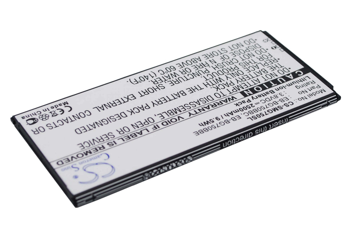3,8V, Li-ion, 2500mAh, batterie de smartphone compatible Samsung, Eb-bg750bbc, Galaxy Mega 2, Galaxy Mega 2 Duos, 9.5Wh Mobile, Smartphone Cameron Sino Technology Limited (Smartphone)