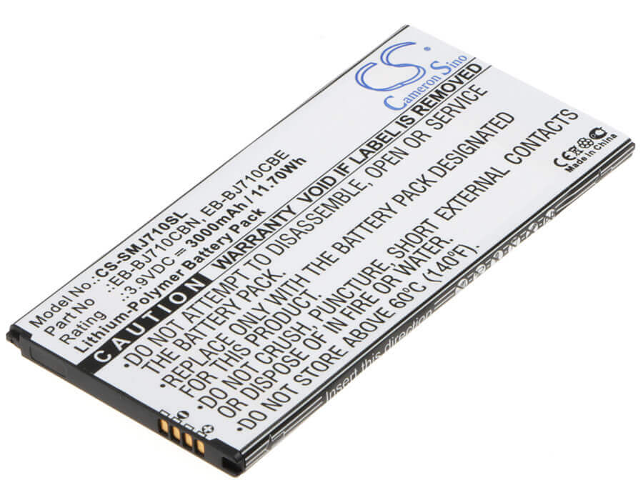 3.9V, Li-Polymer, 3000mAh, batterie de smartphone compatible avec Samsung, Eb-bj710cba, Galaxy J7 2016, Galaxy J7 6 Duos Td-lte, 11.7Wh Mobile, Smartphone Cameron Sino Technology Limited (Smartphone)