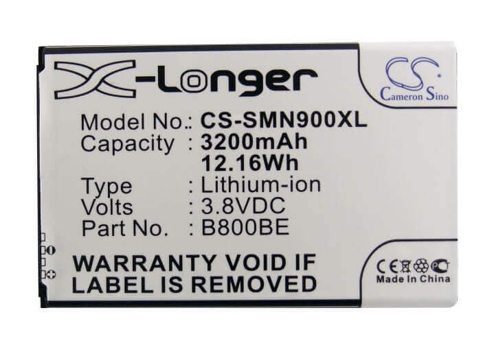 3.8V, Li-ion, 3200mAh, SmartPhone battery fits Samsung, (V2),B800bc, Galaxy Note 3, Galaxy Note 3 Lte, 12.16Wh Mobile, SmartPhone Cameron Sino Technology Limited (Smartphone)