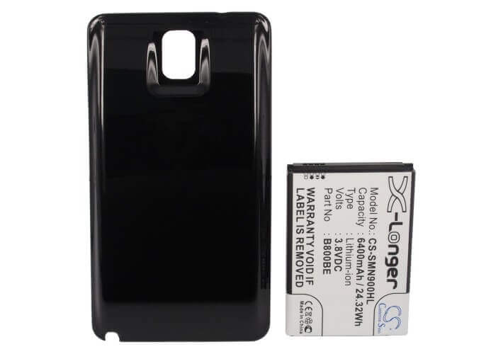 3,8V, Li-ion, 6400mAh, batterie SmartPhone compatible Samsung, (Noir), B800bc, Galaxy Note 3, Galaxy Note III, 24,32Wh Mobile, SmartPhone Cameron Sino Technology Limited (Smartphone)
