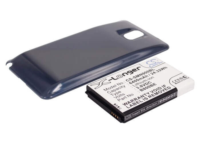 3,8V, Li-ion, 6400mAh, batterie pour smartphone compatible avec Samsung, (Bleu), B800bc, Galaxy Note 3, Galaxy Note Iii, 24,32Wh Mobile, Smartphone Cameron Sino Technology Limited (Smartphone)