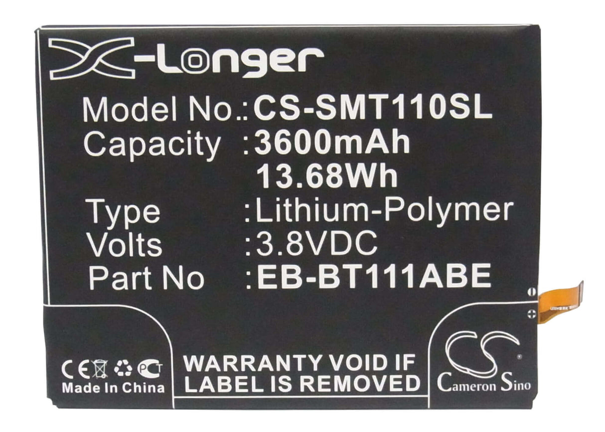 3.8V, Li-Polymer, 3600mAh, Tablet battery fits Lego, Samsung, Ninjago Movie Edition Wifi, 13.68Wh Tablet Cameron Sino Technology Limited