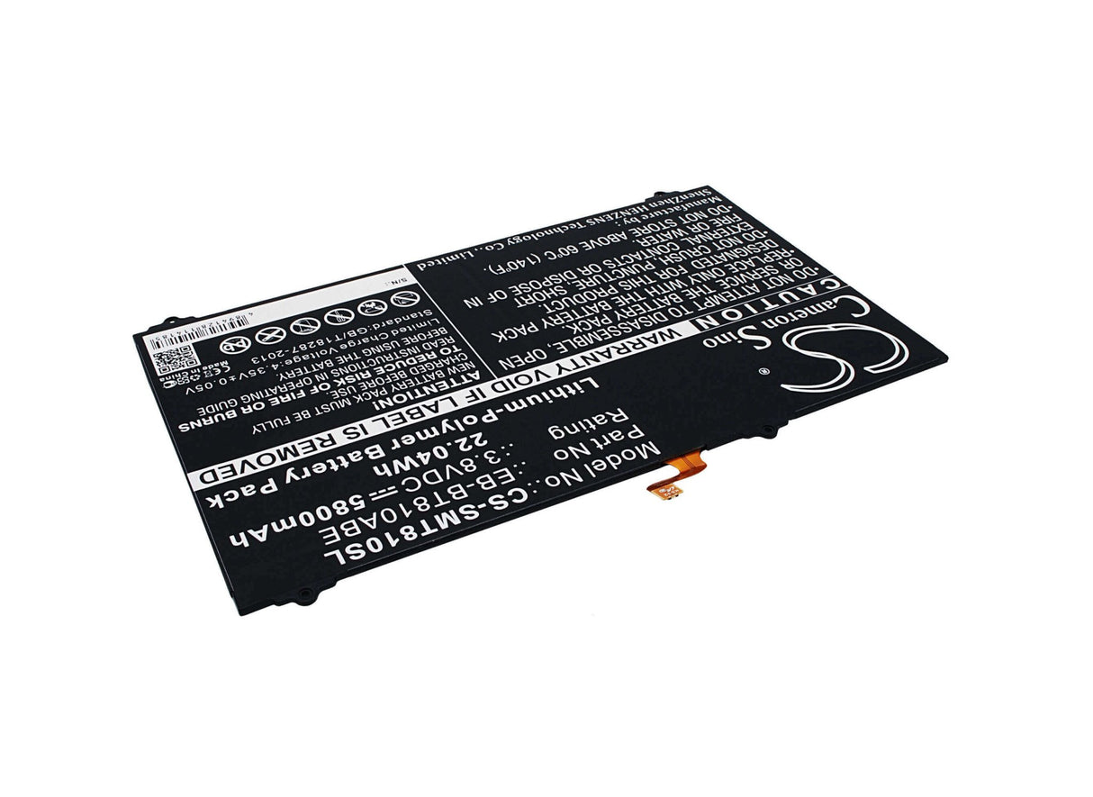 3.8V, Li-Polymer, 5800mAh, Tablet battery fits Samsung, Eb-bt810aba, Galaxy Tab S2 9.7 Lte-a, Galaxy Tab S2 9.7 Td-lte, 22.04Wh Tablet Cameron Sino Technology Limited