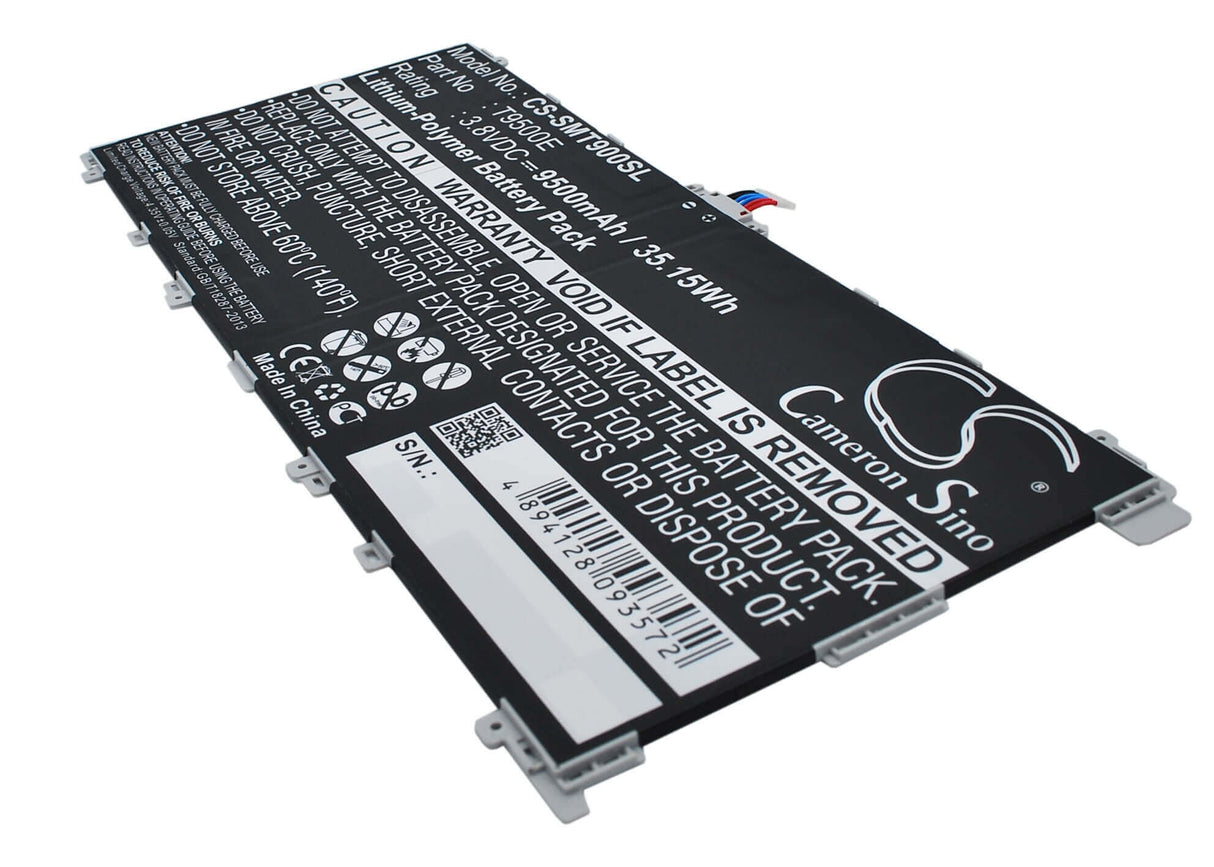 3.8V, Li-Polymer, 9500mAh, Tablet battery fits Samsung, T9500e, Galaxy Tabpro 12.2, Galaxy Tabpro 12.2 Lte-a 64gb, 36.10Wh Tablet Cameron Sino Technology Limited