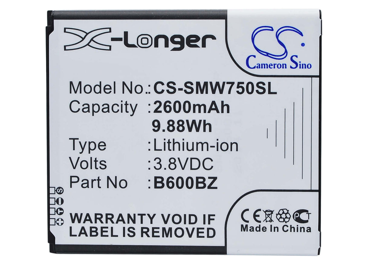 3.8V, Li-ion, 2600mAh, batterie de smartphone compatible avec Verizon, Samsung, (V2),B600bz, Ativ Se, Ativ Se Neo, 9.88Wh Mobile, Smartphone Cameron Sino Technology Limited (Smartphone)