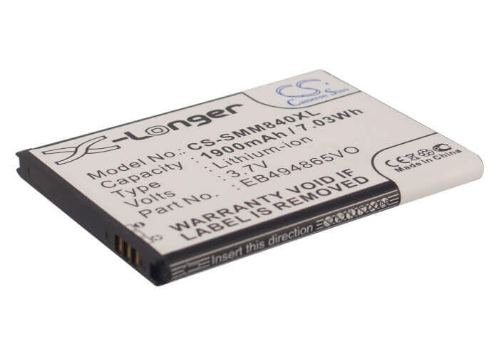 3.7V, Li-ion, 1900mAh, SmartPhone battery fits Samsung, Boostmobile, Eb494865vo, Galaxy Prevail 2, Galaxy Prevail Ii, 7.03Wh Mobile, SmartPhone Cameron Sino Technology Limited (Smartphone)
