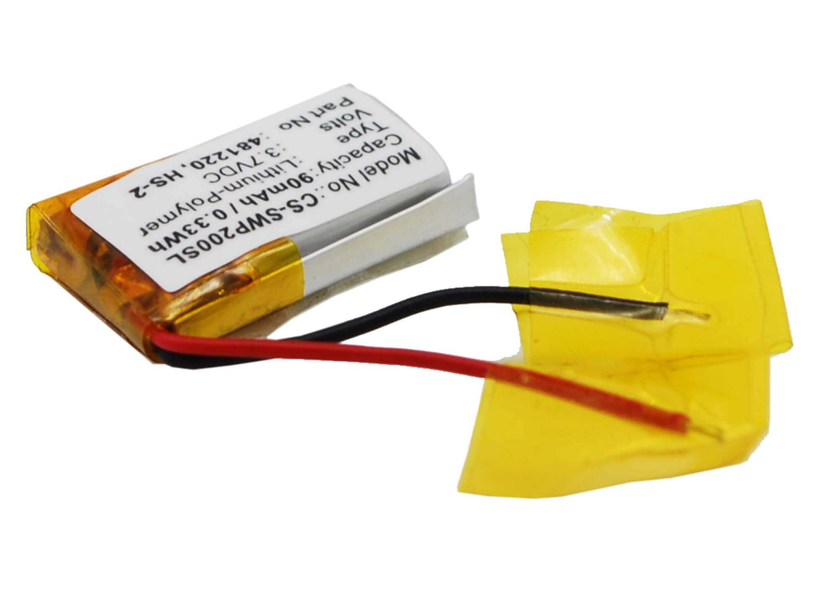 3.7V, Li-Polymer, 90mAh, Headset battery fits Samsung, 481220, Wep-200, Wep-210, 0.33Wh Wireless Headset Cameron Sino Technology Limited