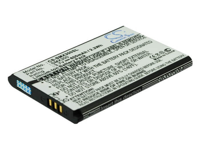 3.7V, Li-ion, 600mAh, SmartPhone battery fits Samsung, X300, 2.22Wh Mobile, SmartPhone Cameron Sino Technology Limited (Smartphone)