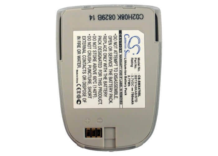 3.7V, Li-ion, 750mAh, SmartPhone battery fits Samsung, Sph-x475, Sch-x839, Sph-x475, 2.78Wh Mobile, SmartPhone Cameron Sino Technology Limited (Suspended)