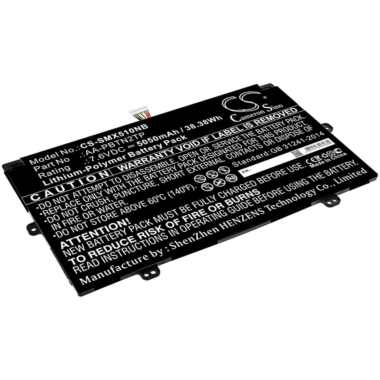 Battery For Samsung, Xe510c24, Xe510c24-k01us, Xe510c24-k04us 7.6v, 5050mah - 38.38wh Notebook, Laptop Cameron Sino Technology Limited