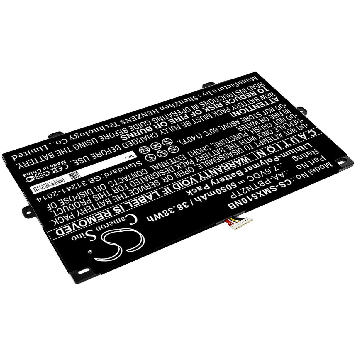 Battery For Samsung, Xe510c24, Xe510c24-k01us, Xe510c24-k04us 7.6v, 5050mah - 38.38wh Notebook, Laptop Cameron Sino Technology Limited