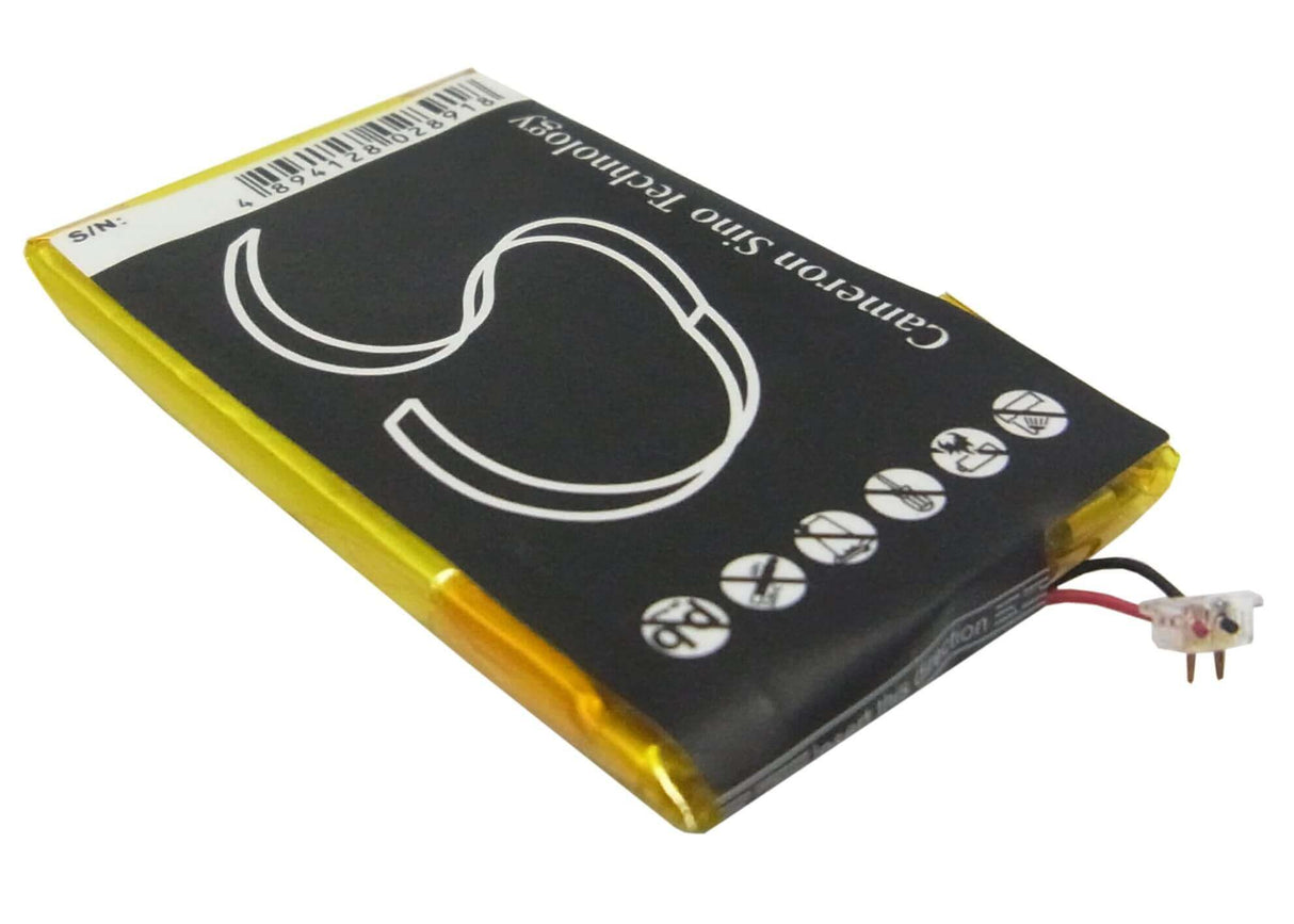 3.7V, Li-Polymer, 610mAh, Media Player battery fits Samsung, 9030703865, Yp-p3, Yp-p3cb/xsh, 2.26Wh Media Player Cameron Sino Technology Limited (Suspended)