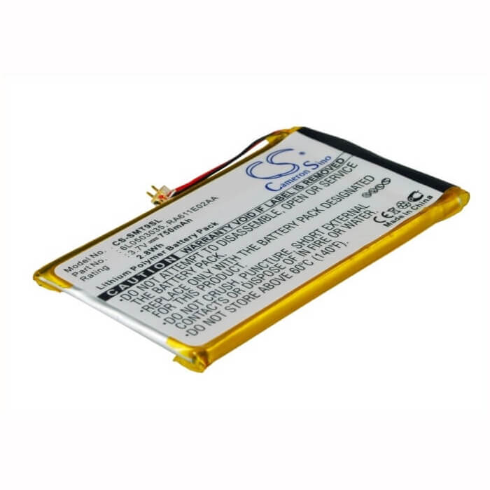 3.7V, Li-Polymer, 750mAh, Media Player battery fits Samsung, 6l0503035, Yp-t9, Yp-t9+, 2.78Wh Media Player Cameron Sino Technology Limited (Suspended)