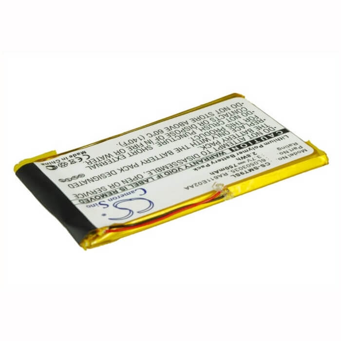 3.7V, Li-Polymer, 750mAh, Media Player battery fits Samsung, 6l0503035, Yp-t9, Yp-t9+, 2.78Wh Media Player Cameron Sino Technology Limited (Suspended)