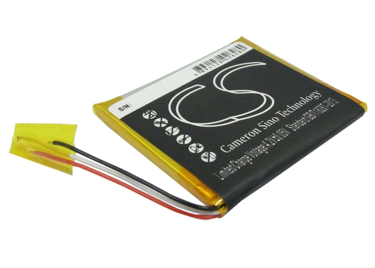 3.7V, Li-Polymer, 550mAh, Media Player battery fits Sandisk, 8jjh8f15, Sansa Fuze 4gb, Sansa Fuze 8gb, 2.04Wh Media Player Cameron Sino Technology Limited (Suspended)