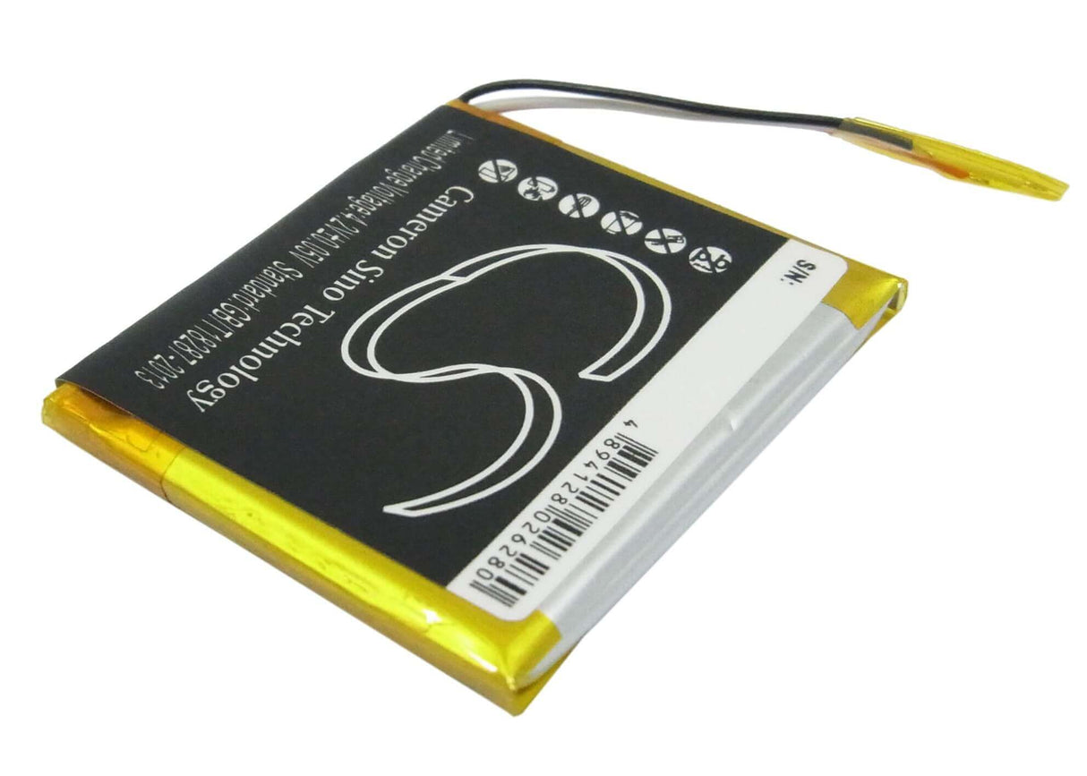 3.7V, Li-Polymer, 550mAh, Media Player battery fits Sandisk, 8jjh8f15, Sansa Fuze 4gb, Sansa Fuze 8gb, 2.04Wh Media Player Cameron Sino Technology Limited (Suspended)