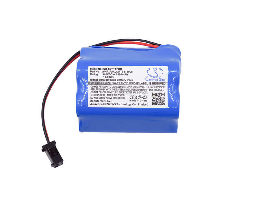 6V, Ni-MH, 2000mAh, Medical battery fits Sanyo, 5hr-aac, Mdf-137, Mdf-c8v, 12.00Wh Medical Cameron Sino Technology Limited