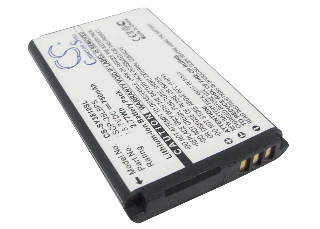 Battery For Sanyo Scp-3810 3.7v, 750mah - 2.78wh Batteries for Electronics Cameron Sino Technology Limited (Suspended)