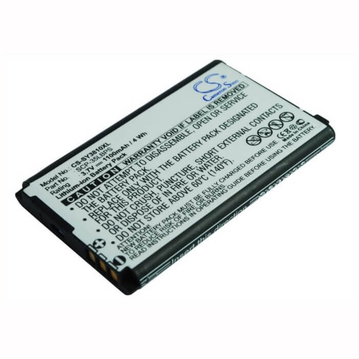 3.7V, Li-ion, 1100mAh, SmartPhone battery fits Sanyo, Scp-35lbps, Mirro Scp-3810, Scp-3810, 4.07Wh Mobile, SmartPhone Cameron Sino Technology Limited (Smartphone)