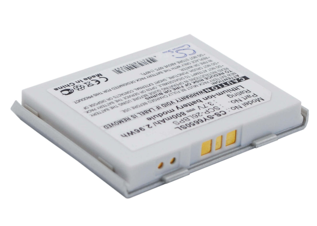 Battery For Sanyo Scp-6650, Sy-ka2, Katana Ii 3.7v, 800mah - 2.96wh Batteries for Electronics Cameron Sino Technology Limited (Suspended)