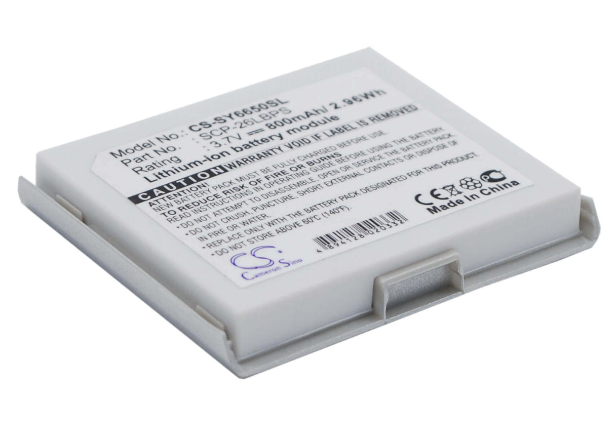 Battery For Sanyo Scp-6650, Sy-ka2, Katana Ii 3.7v, 800mah - 2.96wh Batteries for Electronics Cameron Sino Technology Limited (Suspended)