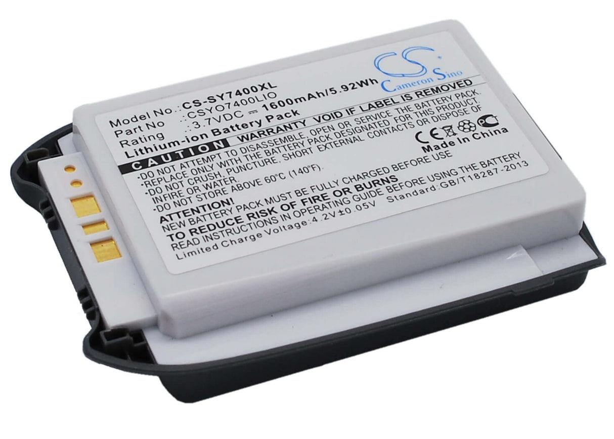 3.7V, Li-ion, 1600mAh, batterie de smartphone compatible avec Sanyo, Csyo7400lio, Mm7400, Mm-7400, 5.92Wh Mobile, Smartphone Cameron Sino Technology Limited (Smartphone)