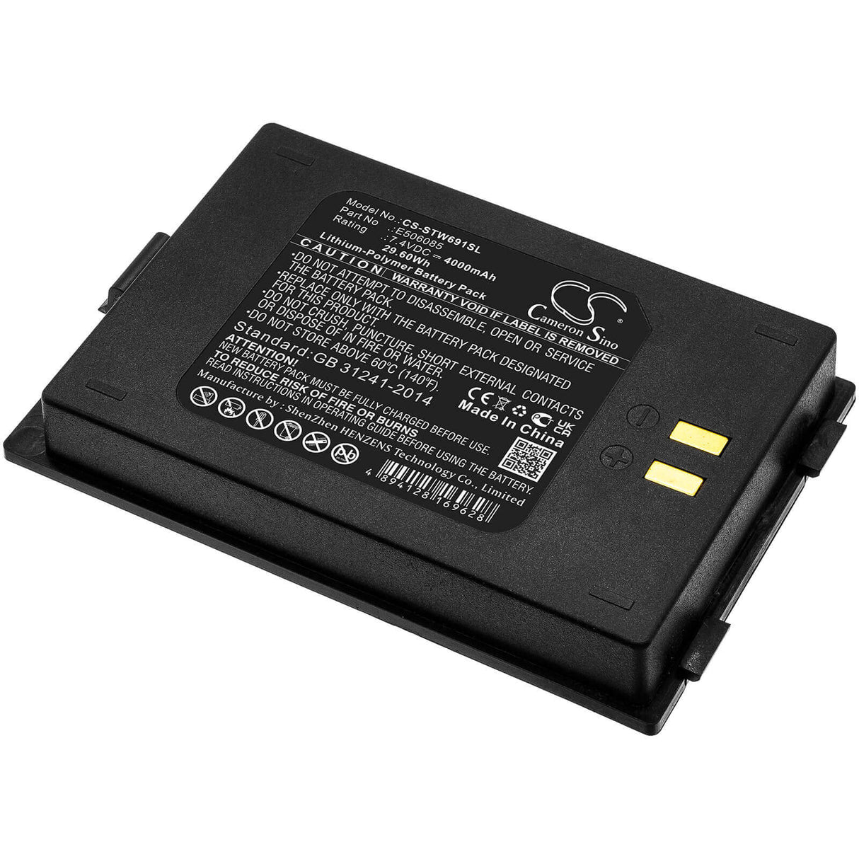 7.4V, Li-Polymer, 4000mAh, Equipment battery fits Satlink, E506085, WS-6916, 29.6Wh Equipment, Survey, Test Cameron Sino Technology Limited