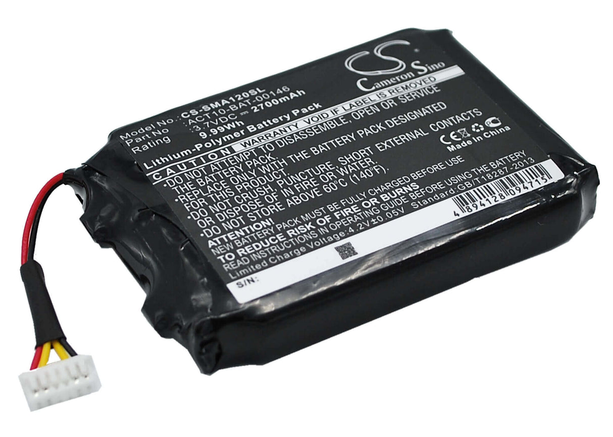 3.7V, Li-Polymer, 2700mAh, GPS battery fits Satmap, 1s2pe583759-02x, Active 10, Active 12, 9.99Wh GPS, Navigator Cameron Sino Technology Limited