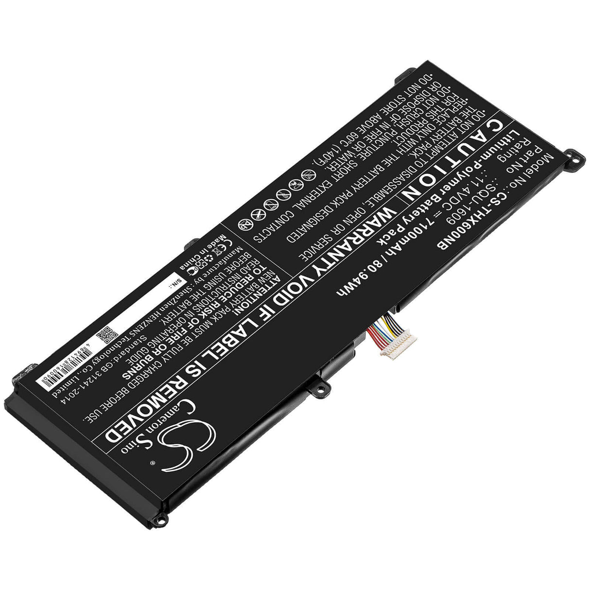 Battery For Schenker, Xmg Core 15, Xmg Core 15 Gk5cp6v, Thunderobot 11.4v, 7100mah - 80.94wh Notebook, Laptop Cameron Sino Technology Limited