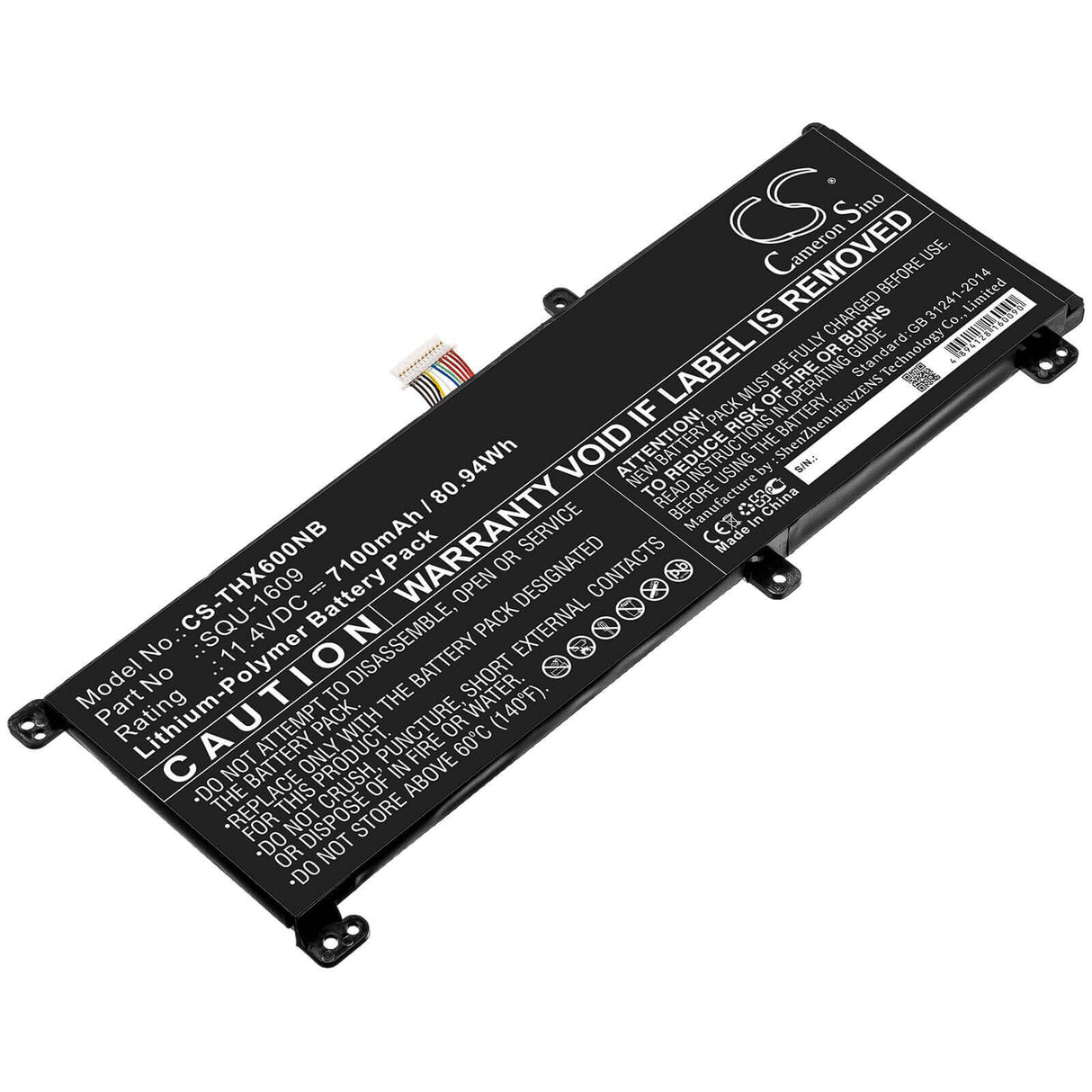Battery For Schenker, Xmg Core 15, Xmg Core 15 Gk5cp6v, Thunderobot 11.4v, 7100mah - 80.94wh Notebook, Laptop Cameron Sino Technology Limited