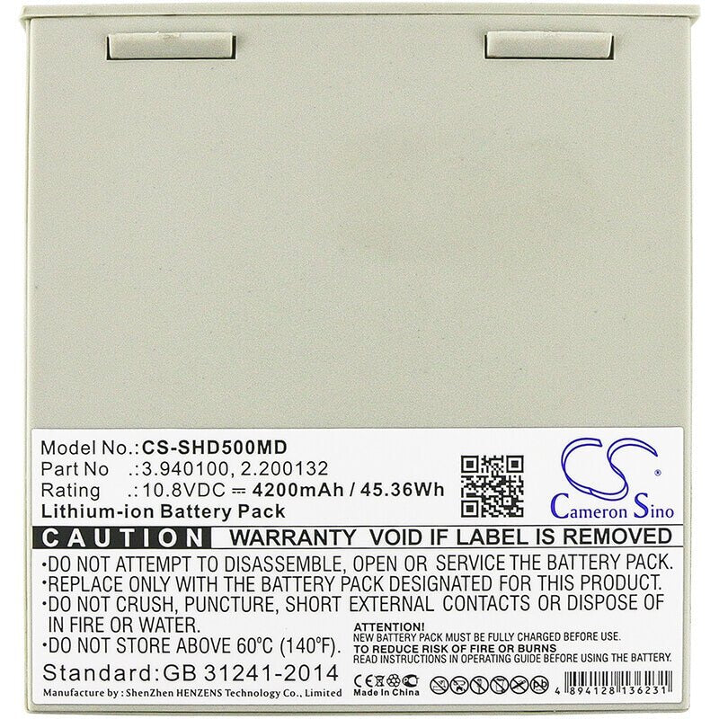 10.8V, Li-ion, 4200mAh, Medical battery fits Schiller, 2.200132, Aplci, Aplcii, 45.36Wh Medical Cameron Sino Technology Limited (Medical)