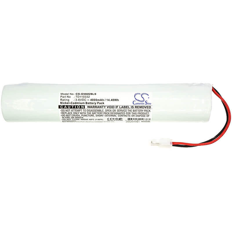3.6V, Ni-CD, 4000mAh, batterie d'éclairage de secours s'adapte à Schneider, 329056000, Everlux Ferro, Evx Ferro, 14.40Wh Éclairage de secours Cameron Sino Technology Limited