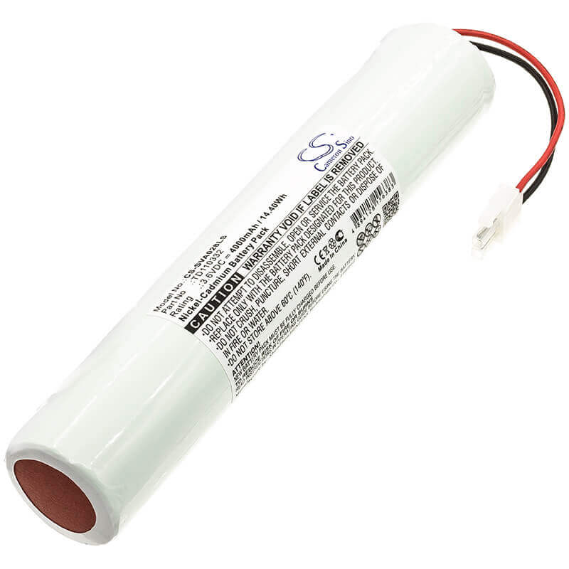 3.6V, Ni-CD, 4000mAh, batterie d'éclairage de secours s'adapte à Schneider, 329056000, Everlux Ferro, Evx Ferro, 14.40Wh Éclairage de secours Cameron Sino Technology Limited
