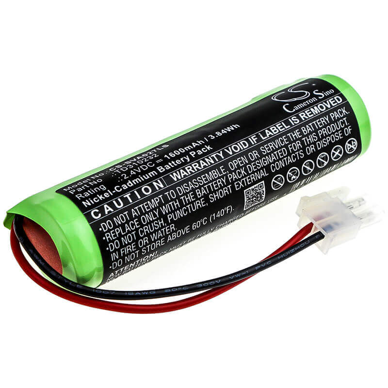 2,4V, Ni-CD, 1600mAh, batterie d'éclairage de secours compatible avec Schneider, Td310232, Luxa, Ova Luxa, 3,84Wh Éclairage de secours Cameron Sino Technology Limited