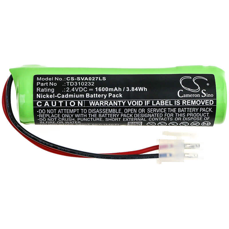 2,4V, Ni-CD, 1600mAh, batterie d'éclairage de secours compatible avec Schneider, Td310232, Luxa, Ova Luxa, 3,84Wh Éclairage de secours Cameron Sino Technology Limited