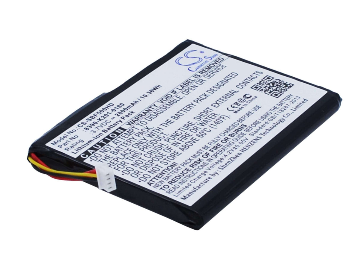 3.7V, Li-ion, 2800mAh, Storage battery fits Seagate, 8390-k201-0180, Goflex Satellite Mobile Wirele, Goflex Satellite Mobile Wirele, 10.36Wh Storage Cameron Sino Technology Limited