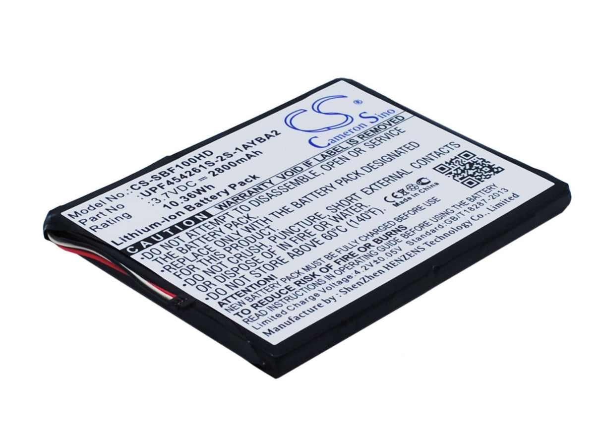 3.7V, Li-ion, 2800mAh, Storage battery fits Seagate, Upf454261s-2s-1ayba2, 1ayba2, Stck1000100, 10.36Wh Storage Cameron Sino Technology Limited