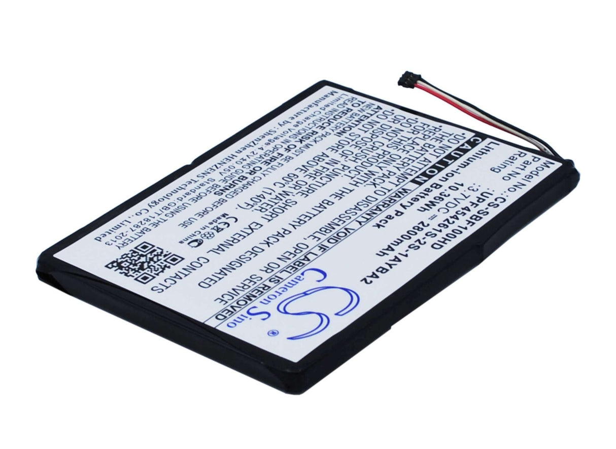 3.7V, Li-ion, 2800mAh, Storage battery fits Seagate, Upf454261s-2s-1ayba2, 1ayba2, Stck1000100, 10.36Wh Storage Cameron Sino Technology Limited