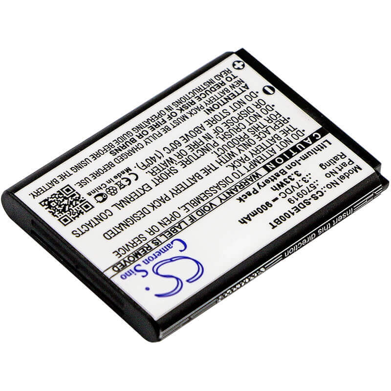 Li-ion, Alarm Battery For Sedea, Elegant 10, S5 3.7v, 900mah - 3.33wh Alarm System Cameron Sino Technology Limited